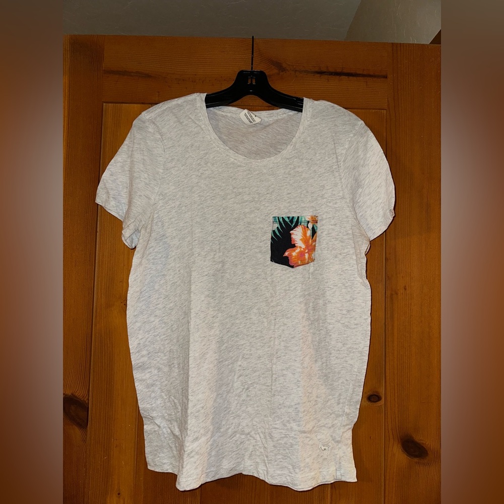 Victoria's Secret Pink Heathered Tee- worn once never dried